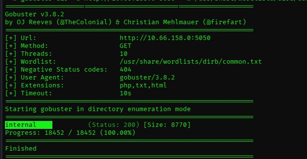 Silent Monitor Dirb directory enumeration