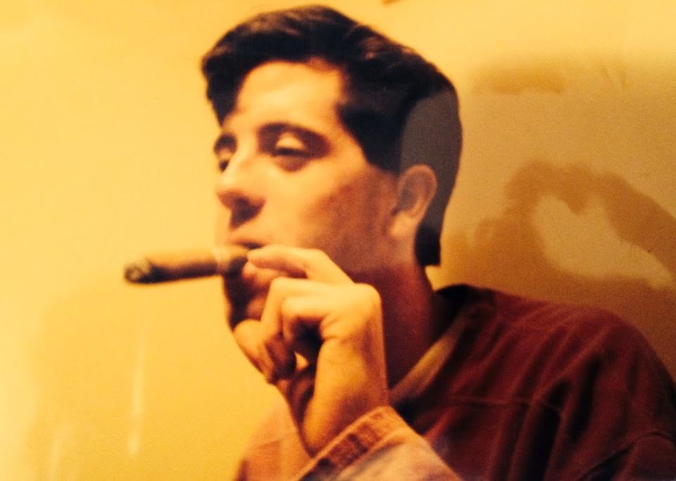 Smoking a cigar during my younger years in Ocean City NJ
