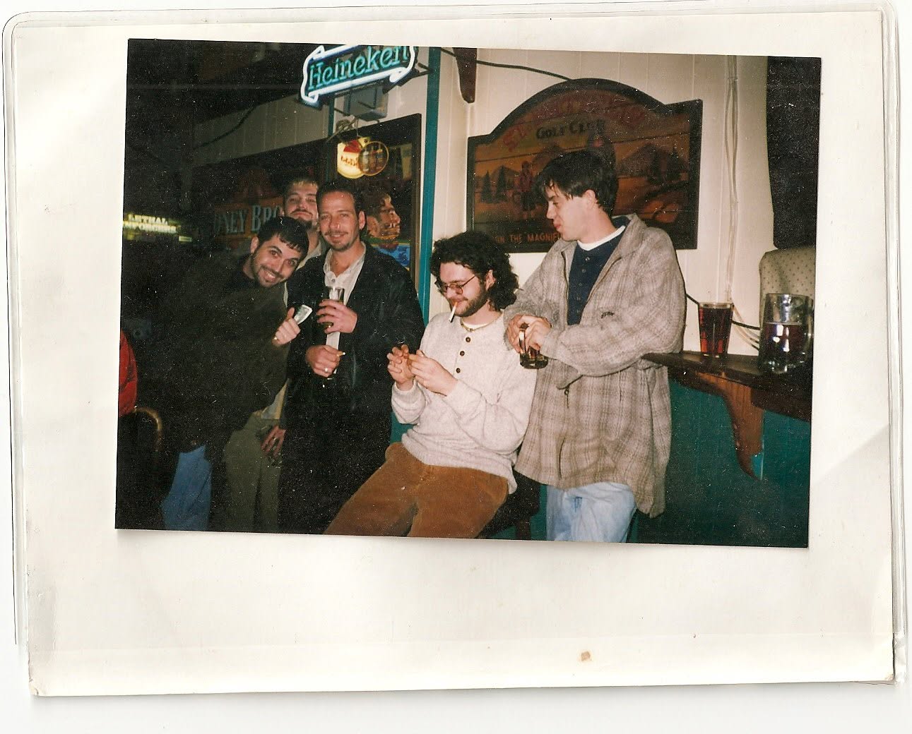 Friends together at a bar during our Ocean City NJ years